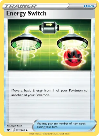 Energy Switch #162 · Sword & Shield Pokémon card