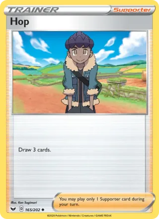 Hop #165 · Sword & Shield Pokémon card
