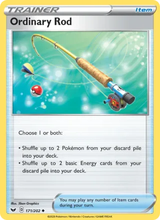 Ordinary Rod #171 · Sword & Shield Pokémon card