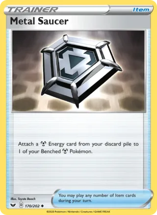 Metal Saucer #170 · Sword & Shield Pokémon card