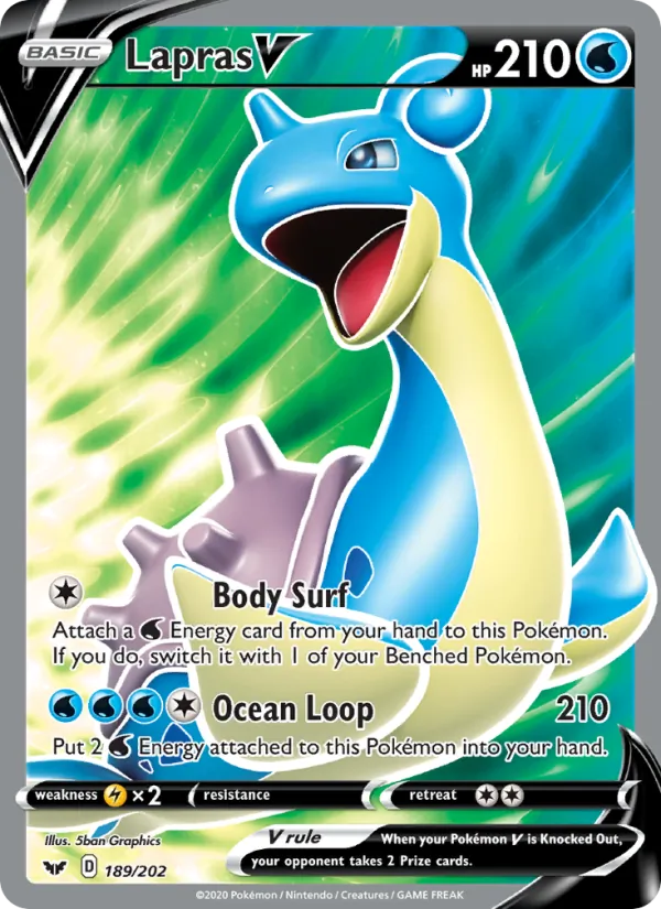 Lapras V full card art