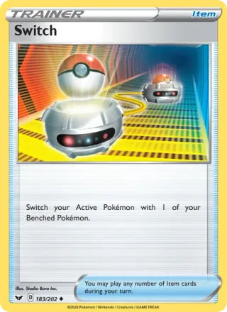 Switch #183 · Sword & Shield Pokémon card