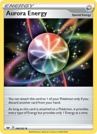 Aurora Energy #186 · Sword & Shield Pokémon card