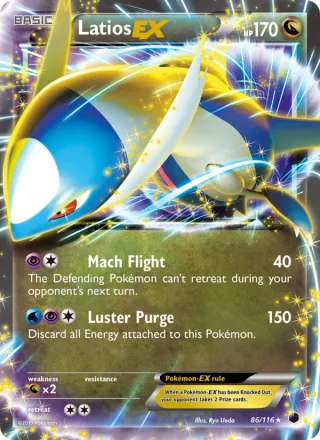 Latios-EX #86 · Plasma Freeze Pokémon card