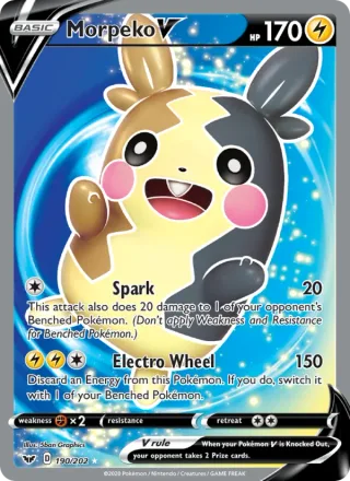 Morpeko V #190 · Sword & Shield Pokémon card