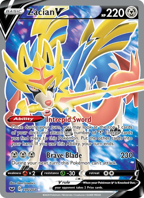 Zacian V full card art
