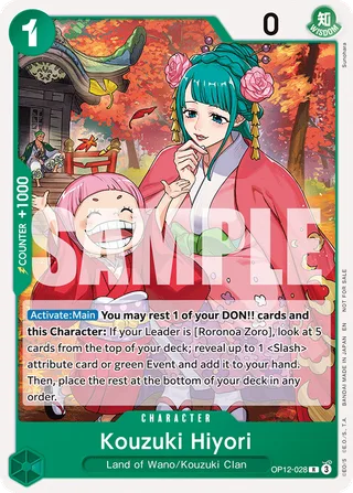 Kouzuki Hiyori (Tournament Pack 2026 Vol. 1) #OP12-028-tournament-pack-2026-vol-1 · One Piece Promotion Cards One Piece card