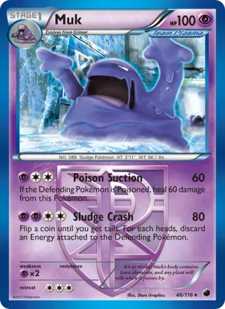 Muk #46 · Plasma Freeze Pokémon card