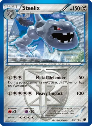 Steelix #79 · Plasma Freeze Pokémon card