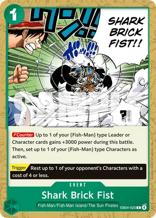 Shark Brick Fist #EB04-020 · The Azure Sea's Seven One Piece card