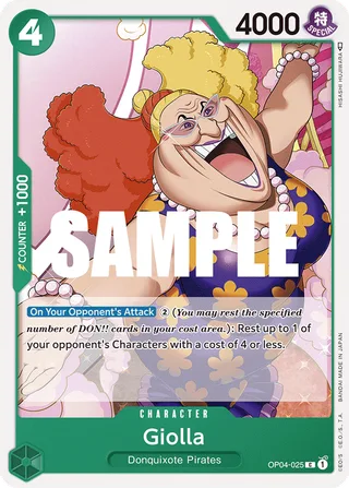 Giolla #OP04-025 · Kingdoms of Intrigue Pre-Release Cards One Piece card