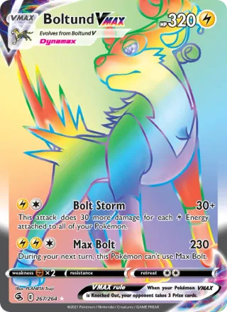Boltund VMAX #267 · Fusion Strike Pokémon card