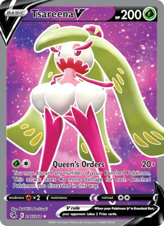 Tsareena V #246 · Fusion Strike Pokémon card