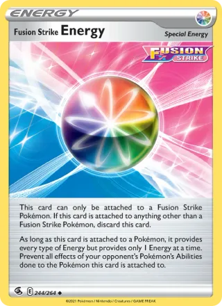 Fusion Strike Energy #244 · Fusion Strike Pokémon card