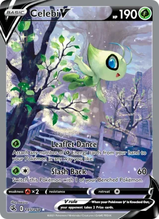 Celebi V #245 · Fusion Strike Pokémon card