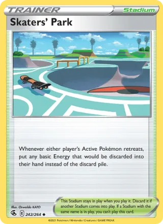 Skaters' Park #242 · Fusion Strike Pokémon card