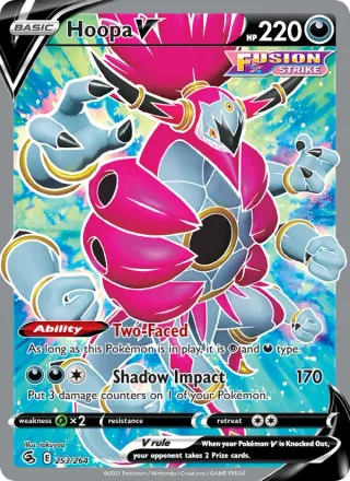Hoopa V #253 · Fusion Strike Pokémon card