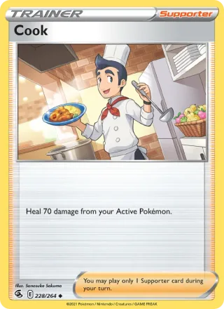 Cook #228 · Fusion Strike Pokémon card