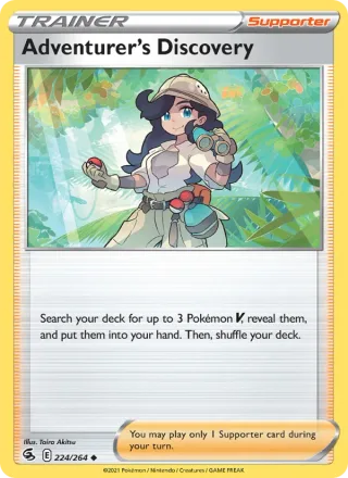 Adventurer's Discovery #224 · Fusion Strike Pokémon card