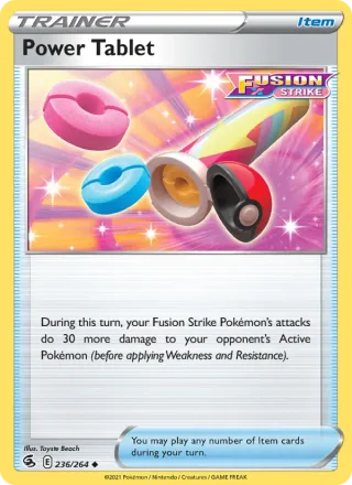 Power Tablet #236 · Fusion Strike Pokémon card