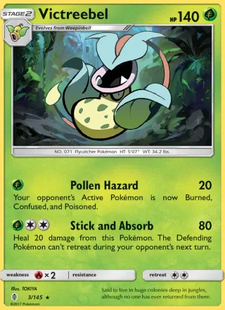 Victreebel #3 · Guardians Rising Pokémon card