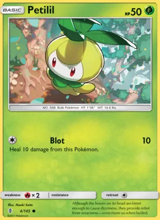 Petilil #4 · Guardians Rising Pokémon card