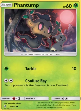 Phantump #6 · Guardians Rising Pokémon card