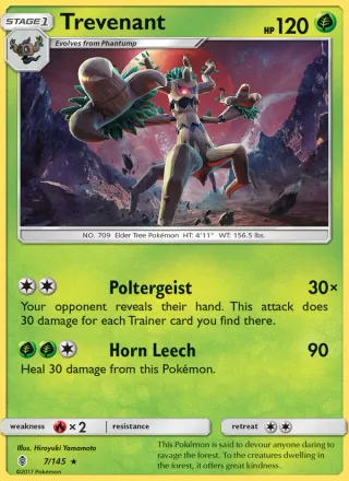 Trevenant #7 · Guardians Rising Pokémon card