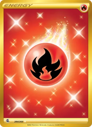 Fire Energy #284 · Fusion Strike Pokémon card
