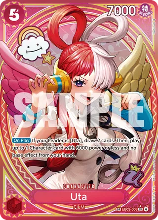 Uta (SP) #EB03-003-sp · Extra Booster: One Piece Heroines Edition One Piece card