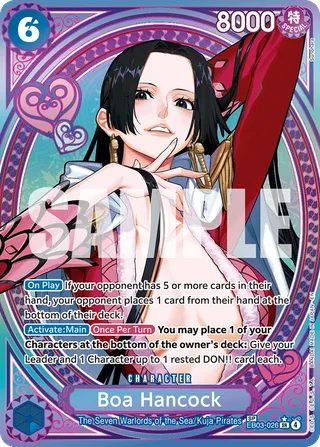 Boa Hancock (SP) #EB03-026-sp · Extra Booster: One Piece Heroines Edition One Piece card