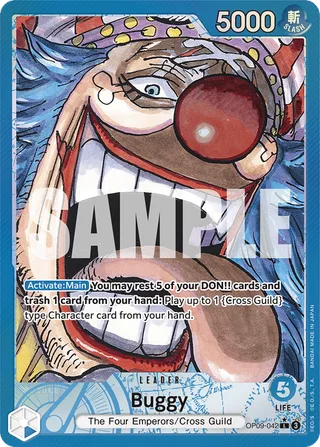 Buggy (Parallel) #OP09-042-parallel · Emperors in the New World One Piece card