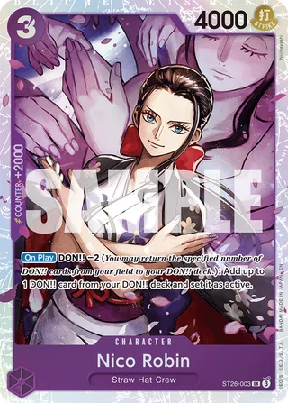 Nico Robin #ST26-003 · ST-26: Starter Deck 26 PURPLE/BLACK Monkey.D.Luffy One Piece card