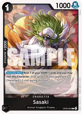 Sasaki #OP08-082 · Two Legends One Piece card