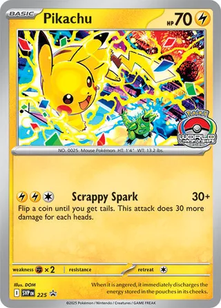 Pikachu #225 · SVP Black Star Promos Pokémon card