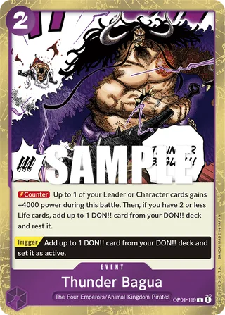 Thunder Bagua #OP01-119 · Romance Dawn One Piece card