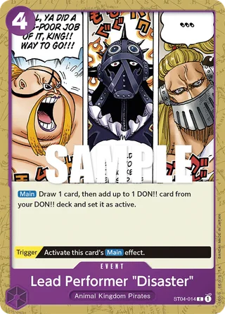 Lead Performer "Disaster" #ST04-014 · Revision Pack Cards One Piece card