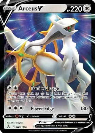 Arceus V #SWSH306 · SWSH Black Star Promos Pokémon card