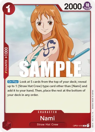 Nami #OP01-016 · ST-31: Starter Deck 31 RED Monkey.D.Luffy One Piece card