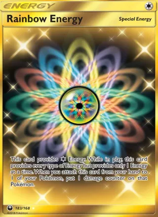 Rainbow Energy #183 · Celestial Storm Pokémon card