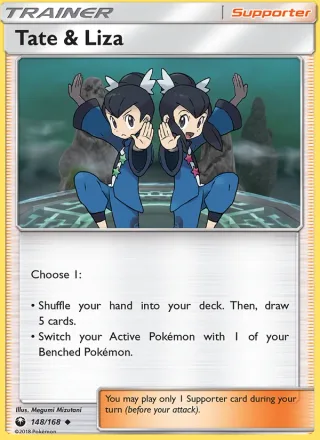 Tate & Liza #148 · Celestial Storm Pokémon card