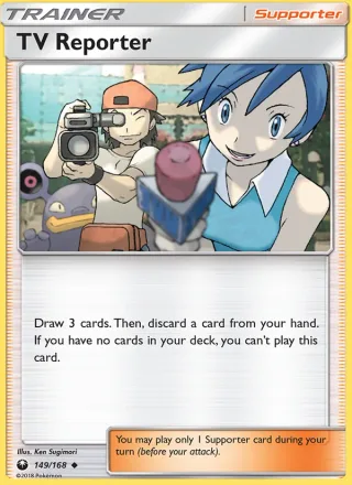 TV Reporter #149 · Celestial Storm Pokémon card