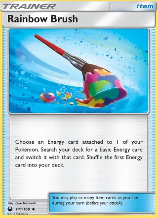Rainbow Brush #141 · Celestial Storm Pokémon card