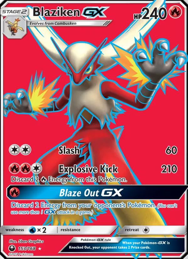 Blaziken GX full card art