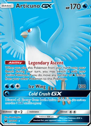 Articuno GX #154 · Celestial Storm Pokémon card