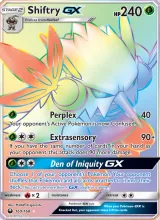 Shiftry GX · Celestial Storm Pokémon card