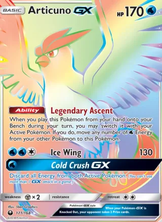 Articuno GX #171 · Celestial Storm Pokémon card