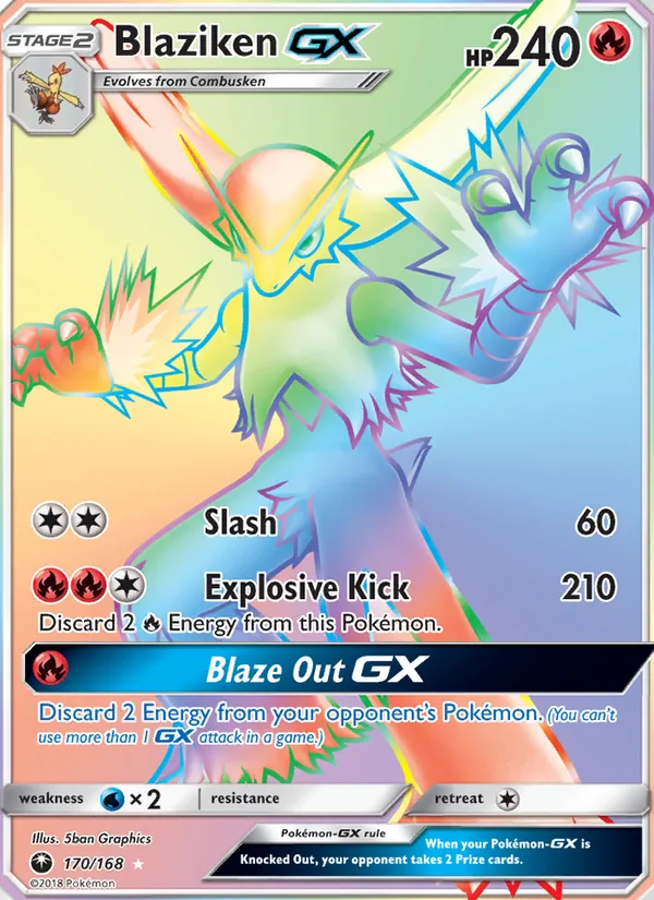 Blaziken GX full card art