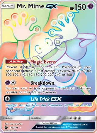 Mr. Mime GX #173 · Celestial Storm Pokémon card