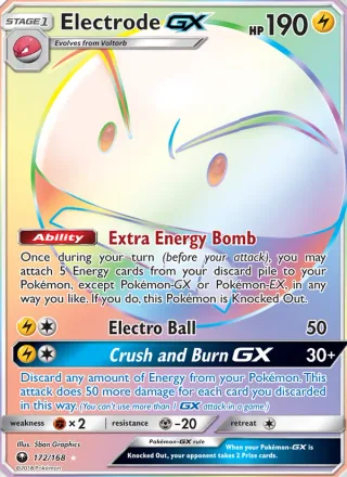 Electrode GX #172 · Celestial Storm Pokémon card